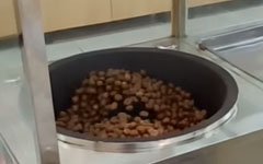 Video of chestnut roasting machine