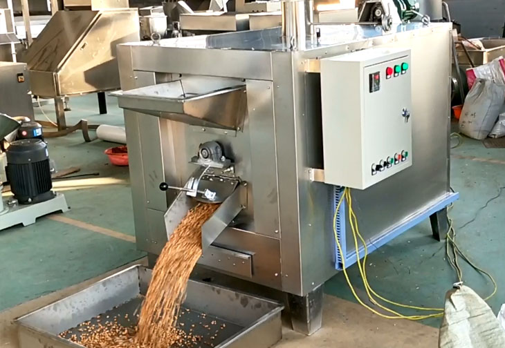 Peanut roaster machine
