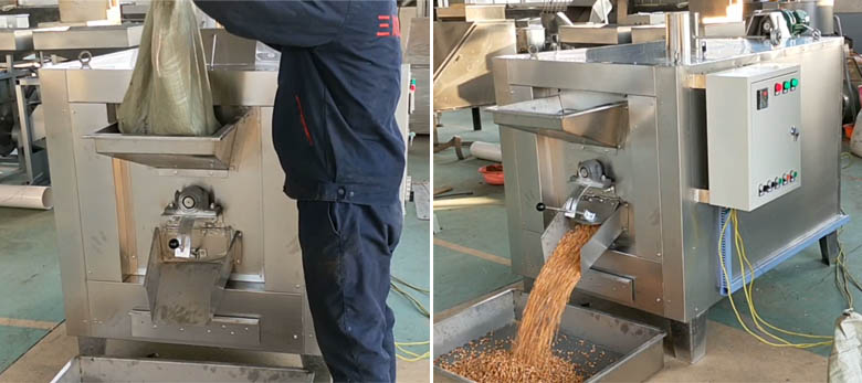 Peanut roaster machine