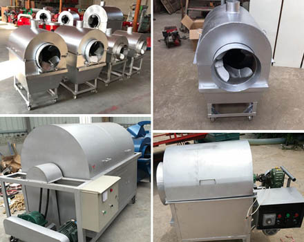 What are the main features of horizontal peanut roaster machine?