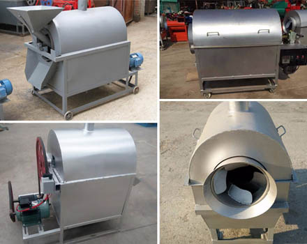 Gas heating peanut roasting machine for sale