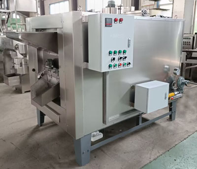 Usage steps of peanut roasting machine