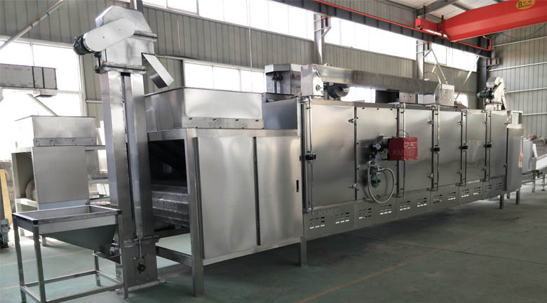 Belt Dryer, continuous peanut roasting machine