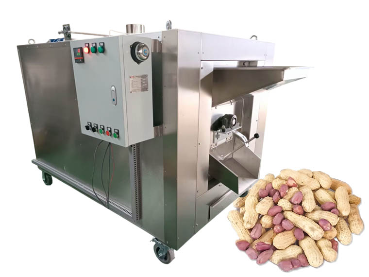 Peanut roasting machine