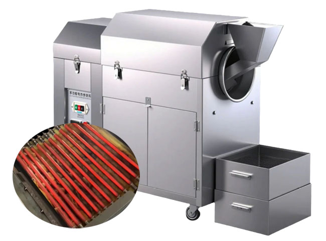Peanut roasting machine